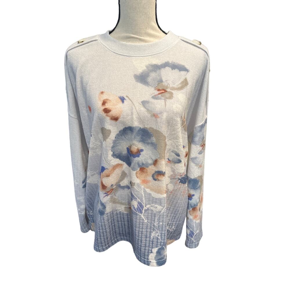 Women’s Trisha Tyler Floral Sweater. Size 1X